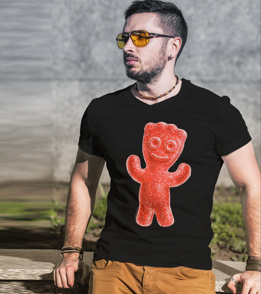 Sour Patch Kids Candy Red Gummy Smiling Figure T-Shirt