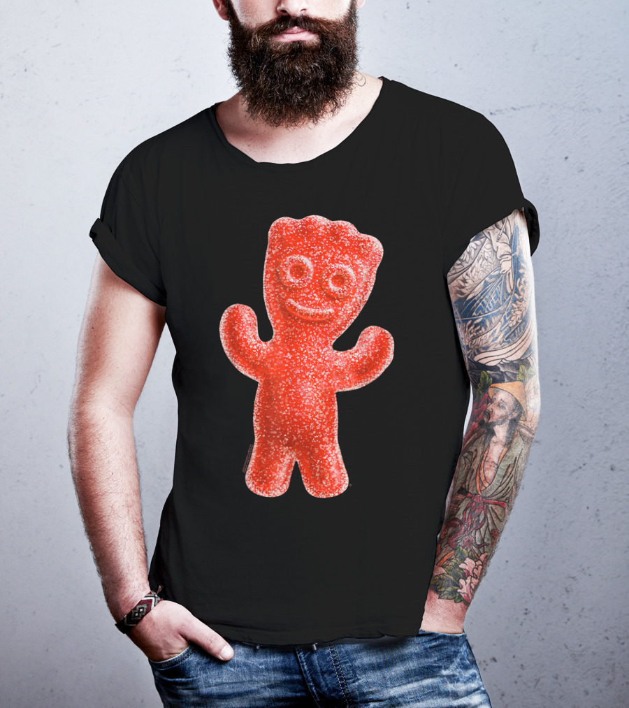 Sour Patch Kids Candy Red Gummy Smiling Figure T-Shirt