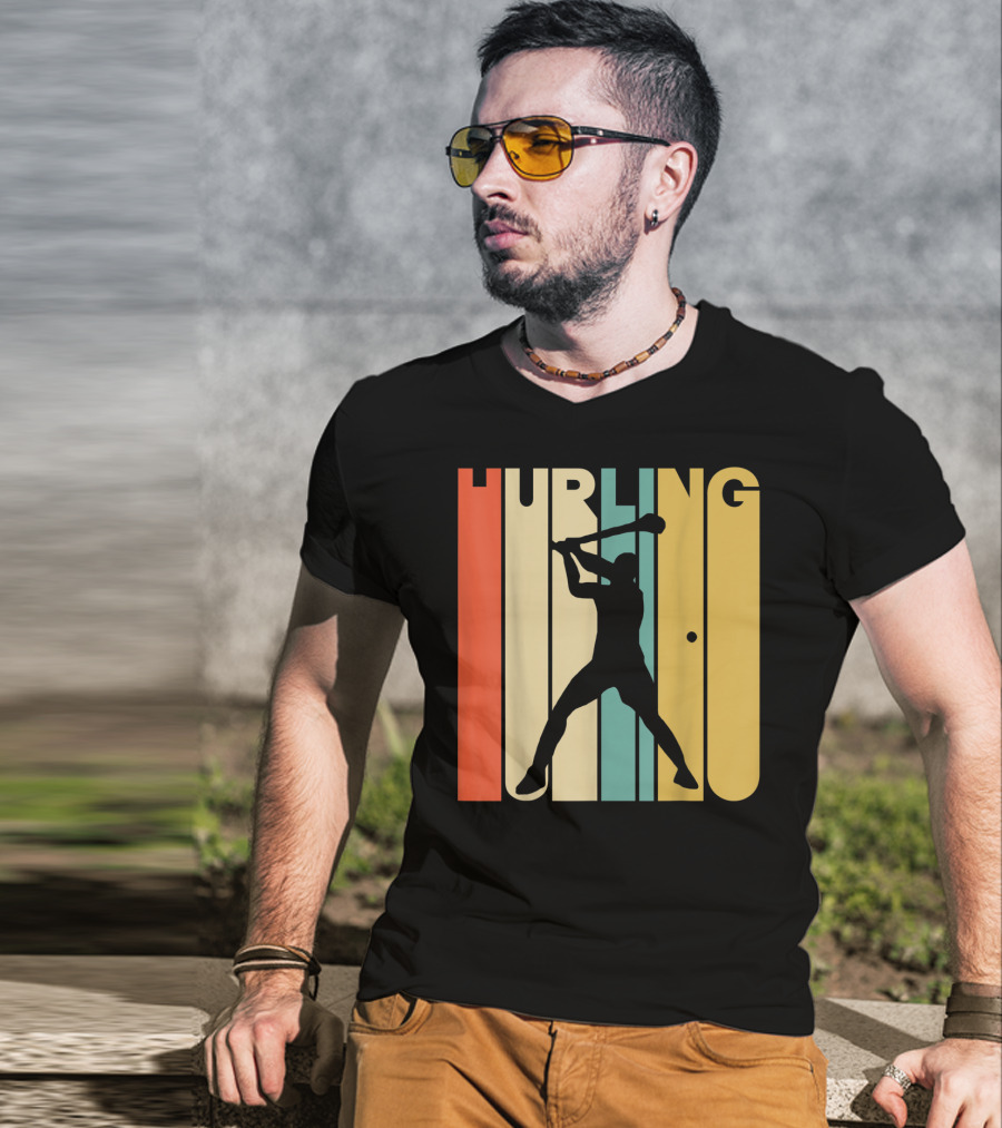 Hurling Vintage Style Retro T-Shirt