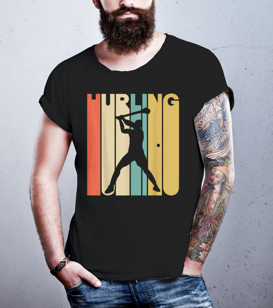 Hurling Vintage Style Retro T-Shirt