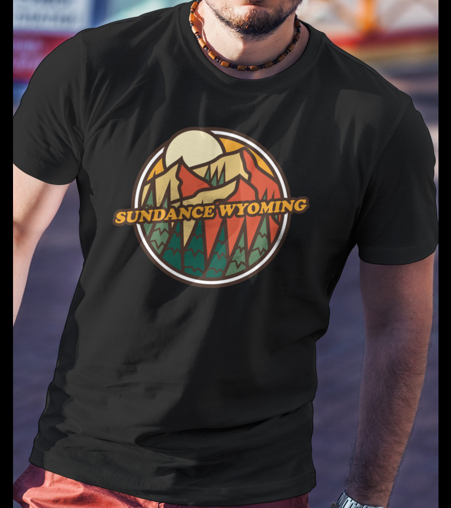 Sundance Wyoming Mountain Hiking Vintage Adventure T-Shirt