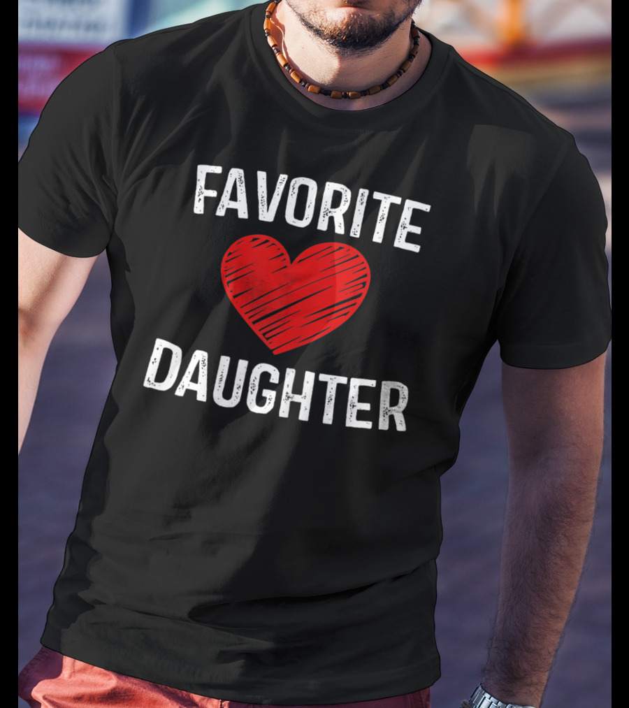 FAVORITE DAUGHTER Red Heart T-Shirt
