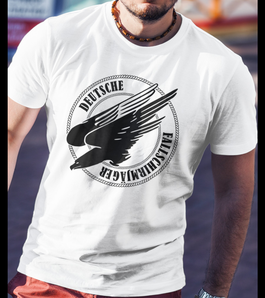 Deutsche Fallschirmjager Ww2 German Paratrooper Emblem T-Shirt