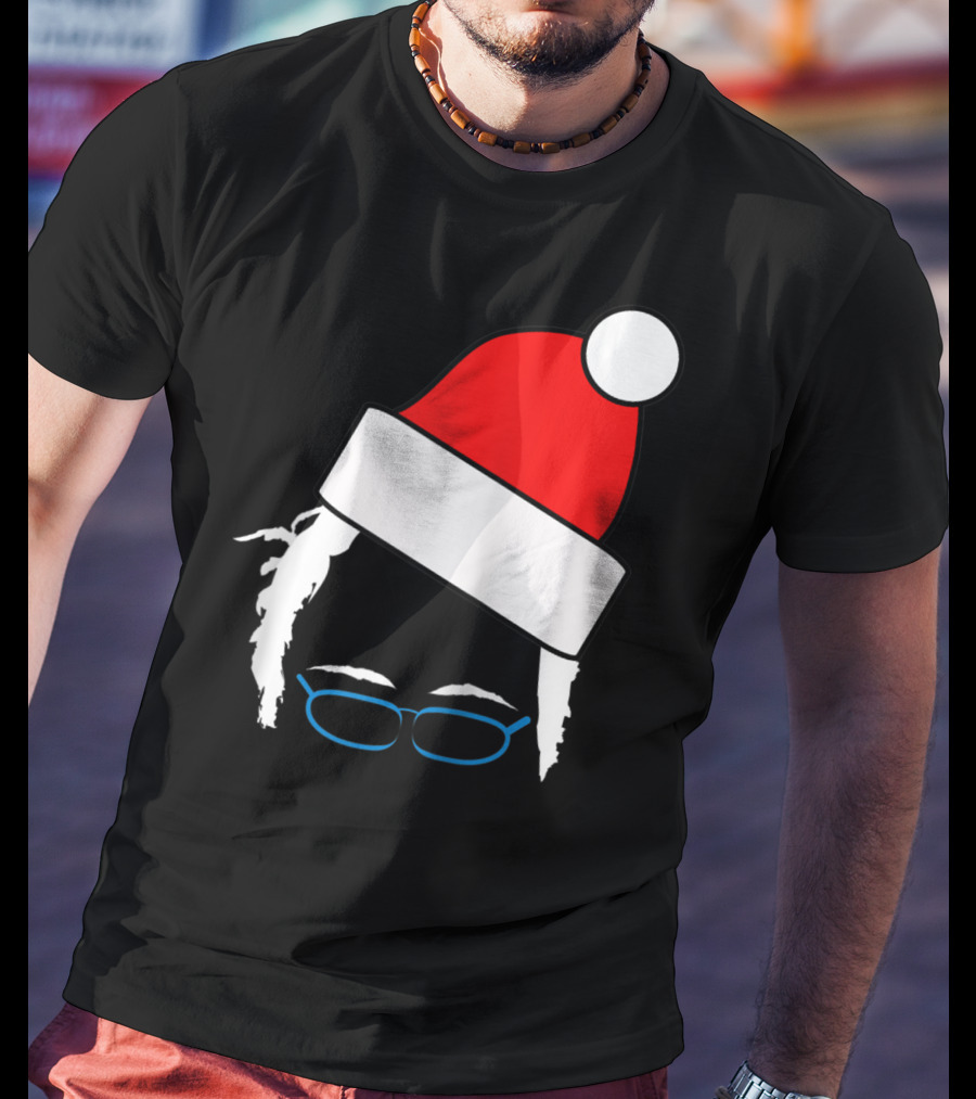 Bernie Sanders Santa Hat Christmas Holiday T-Shirt