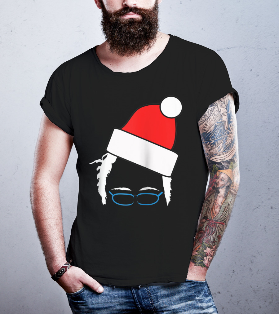 Bernie Sanders Santa Hat Christmas Holiday T-Shirt
