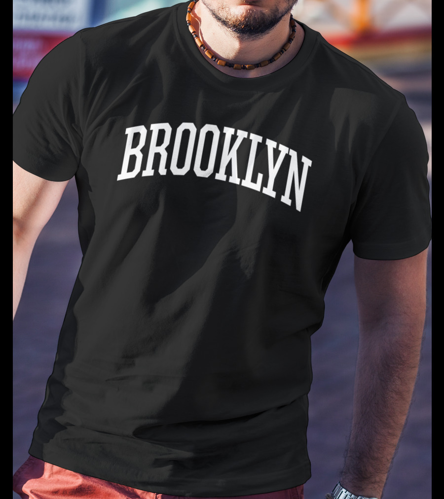Brooklyn New York City NYC Arch Text T-Shirt