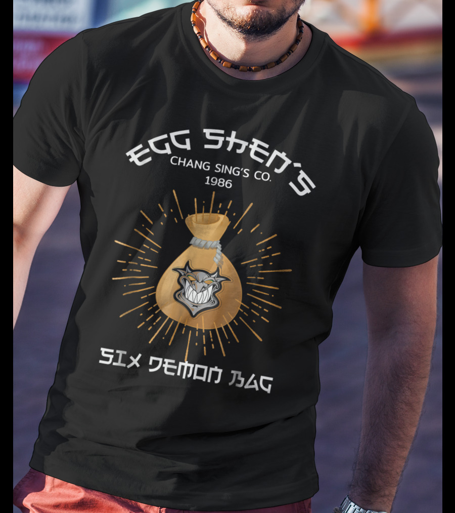 Egg Shen's Chang Sing's Co. 1986 Six Demon Bag T-Shirt
