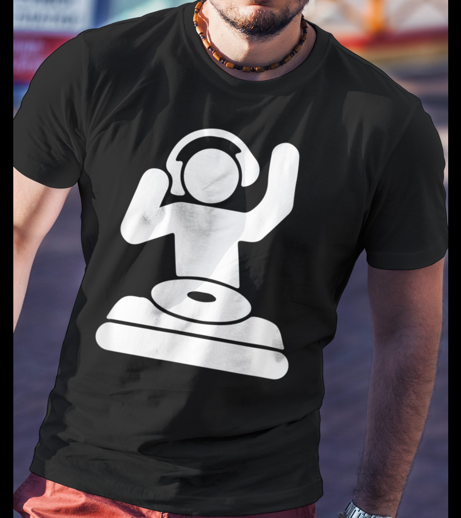 Dj Vinyl Turntable Music Mixer Headphones T-Shirt