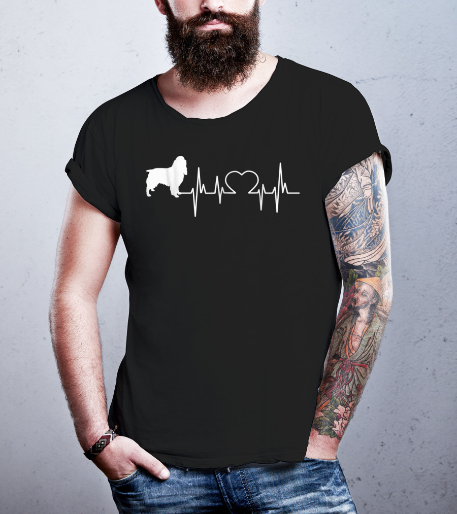 English Springer Spaniel Heartbeat Love T-Shirt