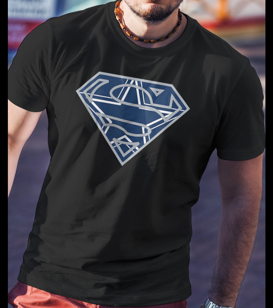 Father's Day Superman Cowboy Football Dallas Fans T-Shirt