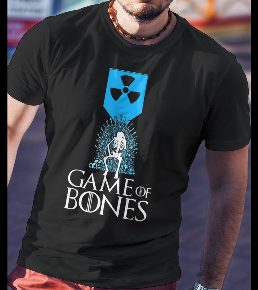 Game Of Bones Radiology Xrays Skeleton Throne Nuclear T-Shirt