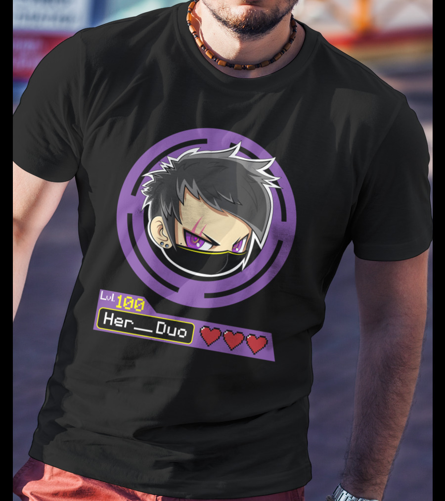 Lvl 100 Her Duo Gamer Couple T-Shirt