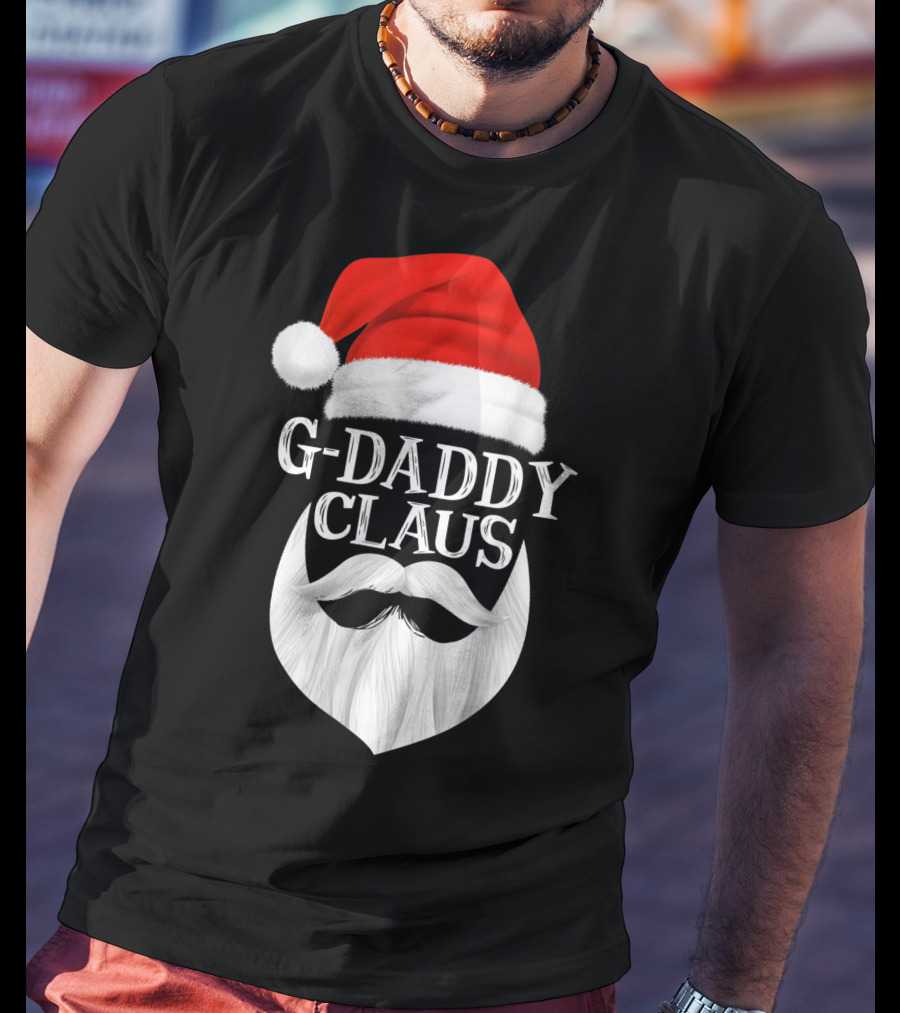 G-Daddy Claus Christmas Beard Santa Hat T-Shirt