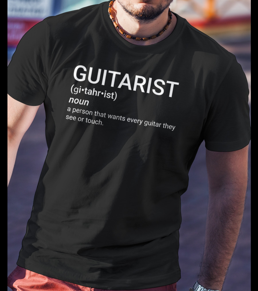 Guitarist Definition Funny Gift For Guitar Player Music Lover T-Shirt
