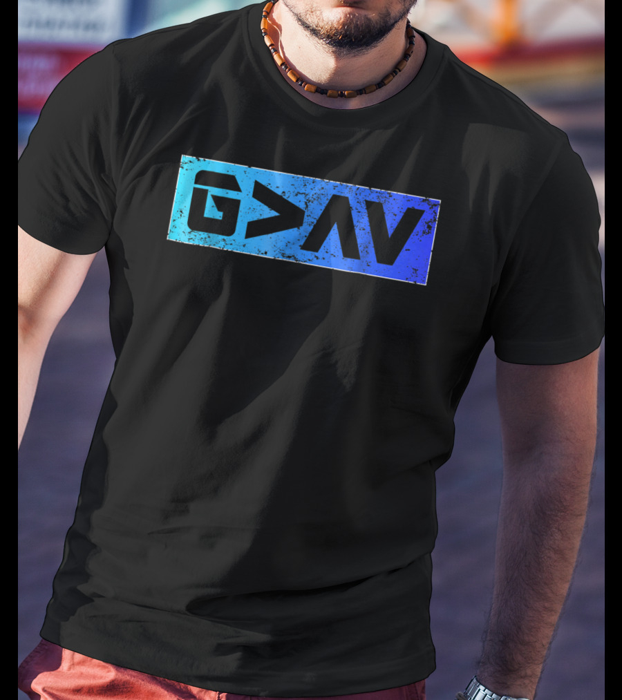 G>∧∨ Blue Gradient Spiritual T-Shirt