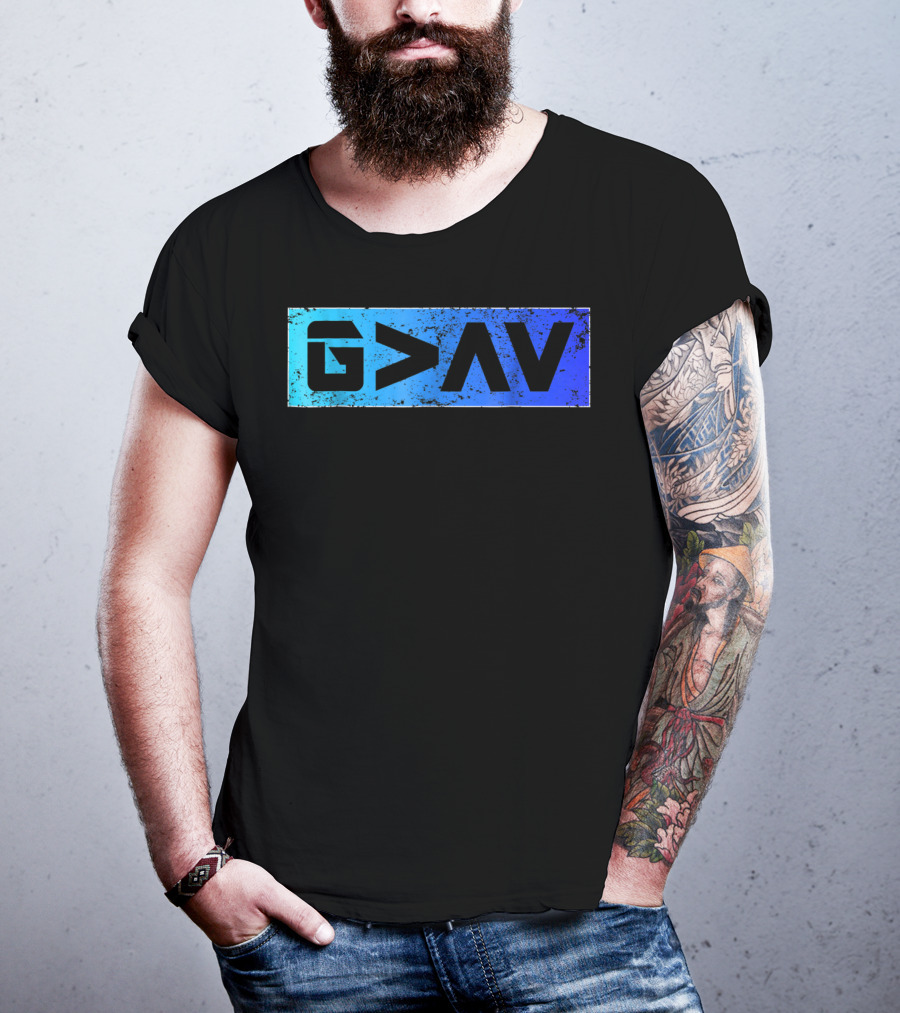 G>∧∨ Blue Gradient Spiritual T-Shirt