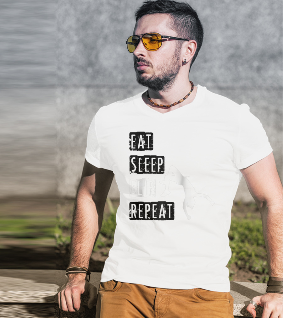 Gymnastics Eat Sleep Flip Repeat Gymnast T-Shirt