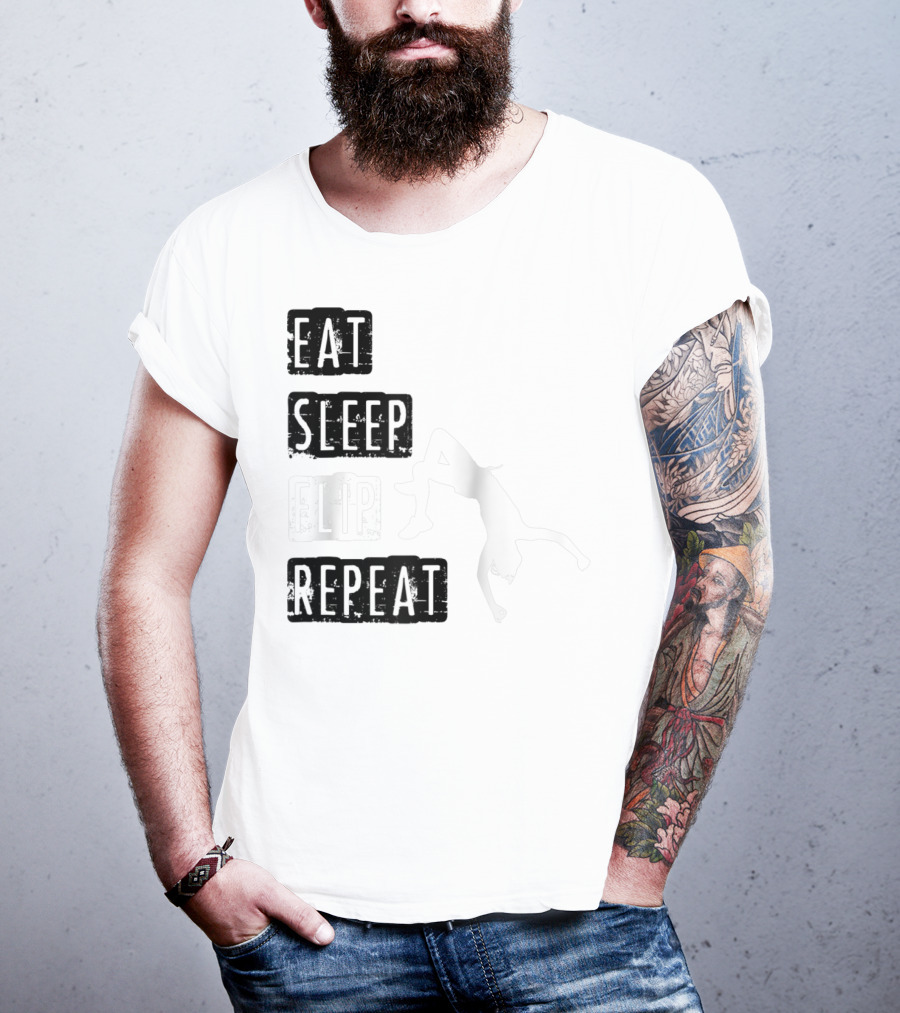 Gymnastics Eat Sleep Flip Repeat Gymnast T-Shirt