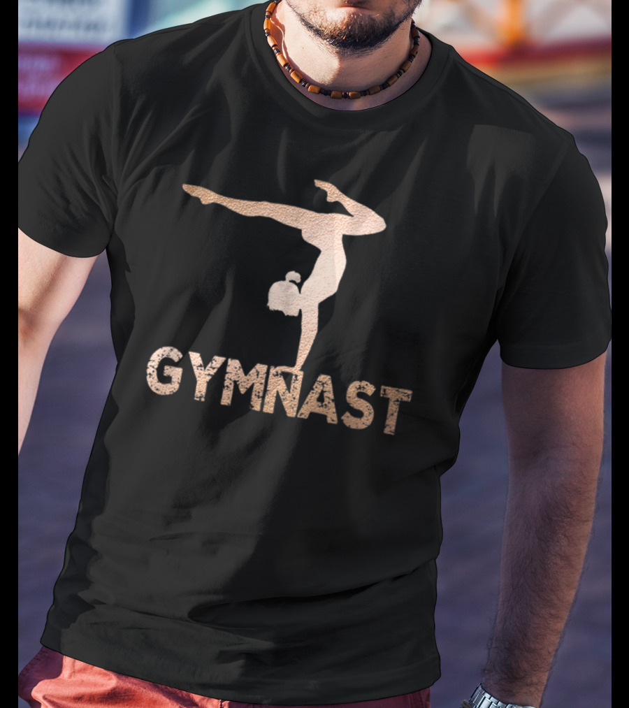 Gymnastics Women Girls Rose Gold Handstand Pose T-Shirt
