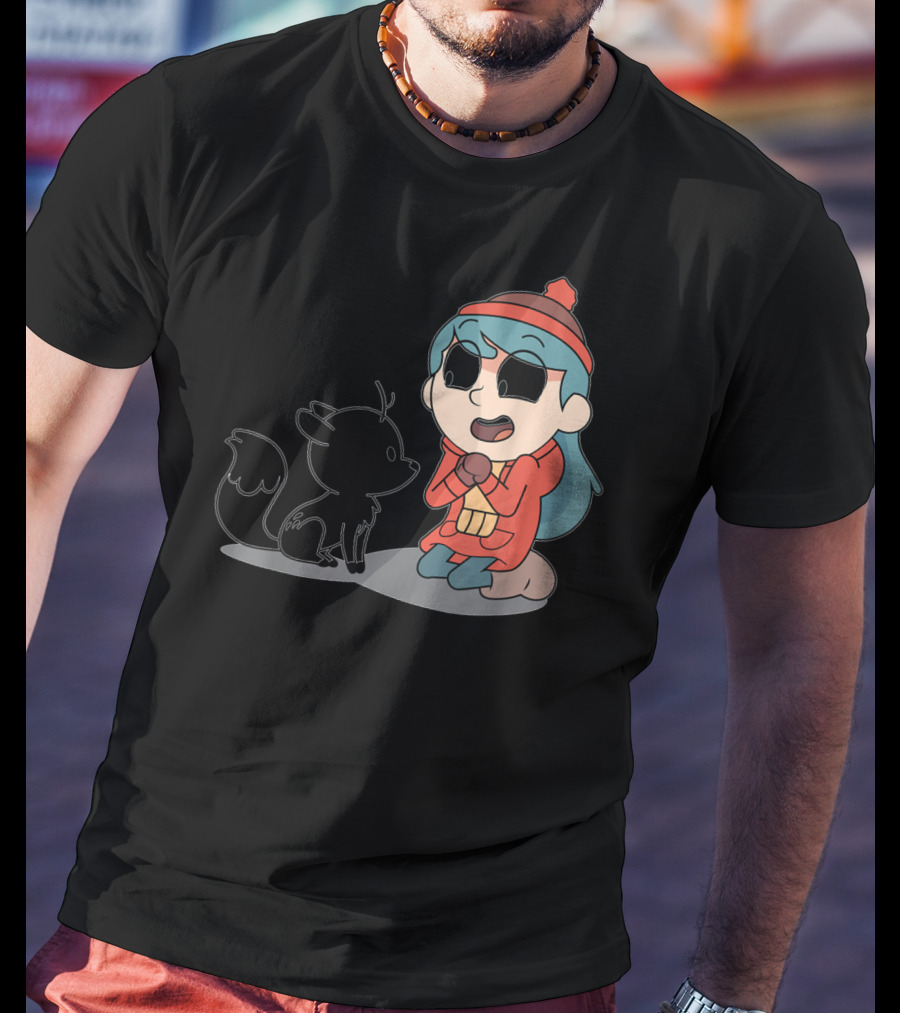 Hilda And Twig Sitting Joyfully In Winter Wear T-Shirt