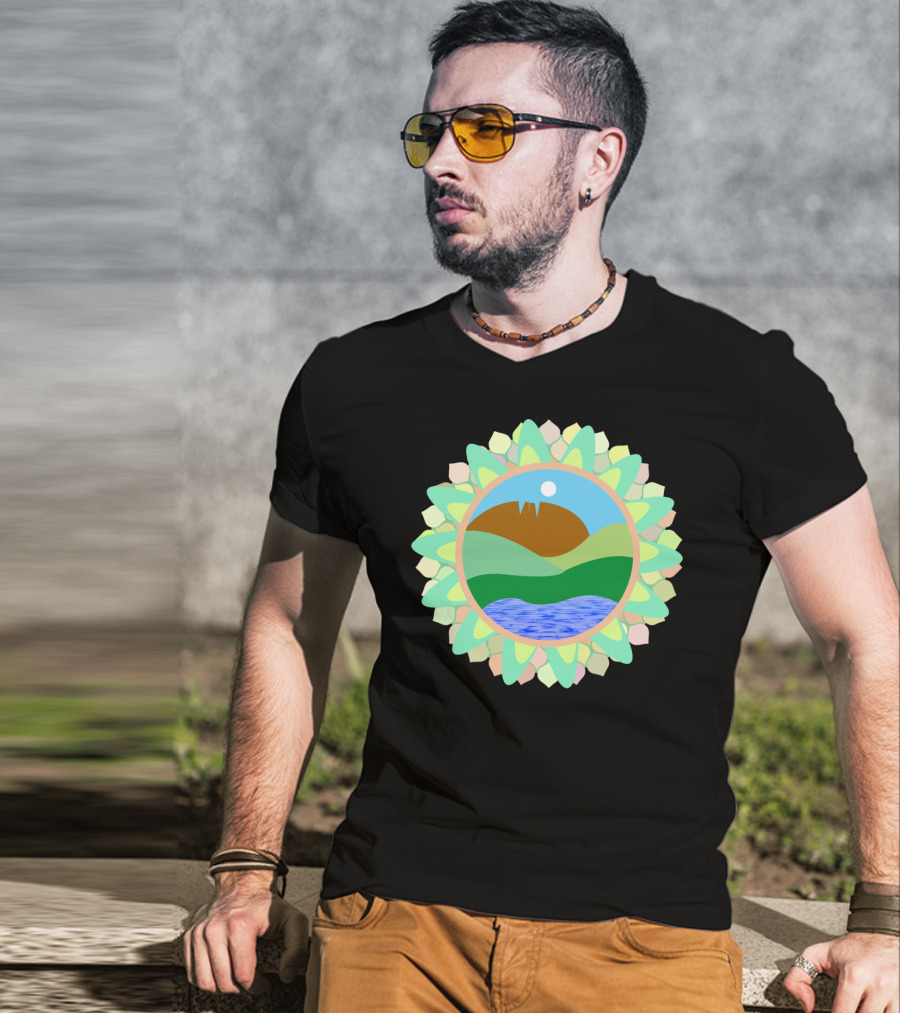Horsetooth Rock Fort Collins Colorado Co Scenic Mountain Lake Sunburst T-Shirt