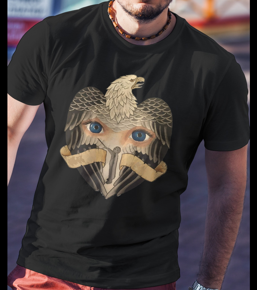 Eagle Heart With Eyes Magician Man T-Shirt