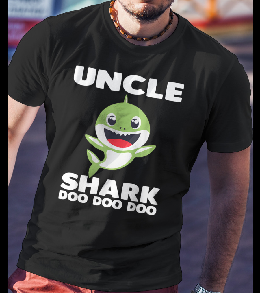 UNCLE SHARK DOO DOO DOO Baby Shark Song Inspired T-Shirt