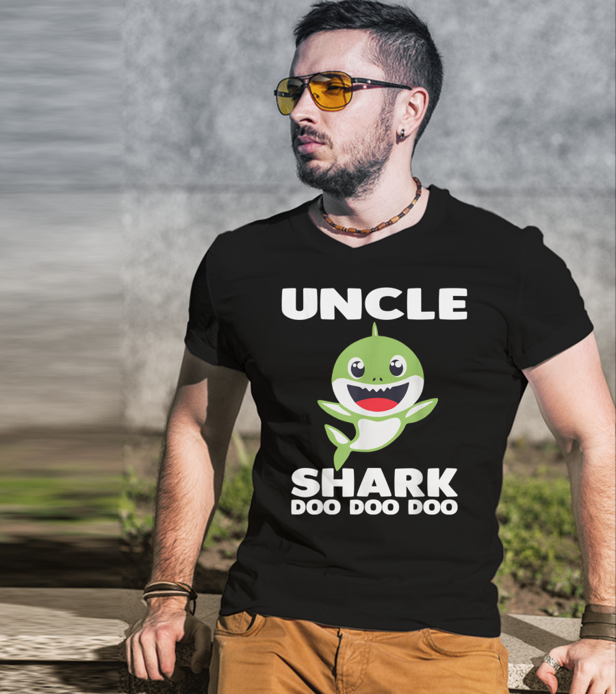 UNCLE SHARK DOO DOO DOO Baby Shark Song Inspired T-Shirt