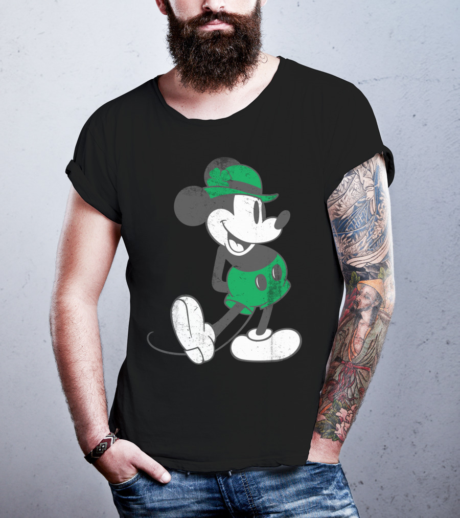 Disney Mickey Mouse Classic Green St. Patrick's Day Edition T-Shirt
