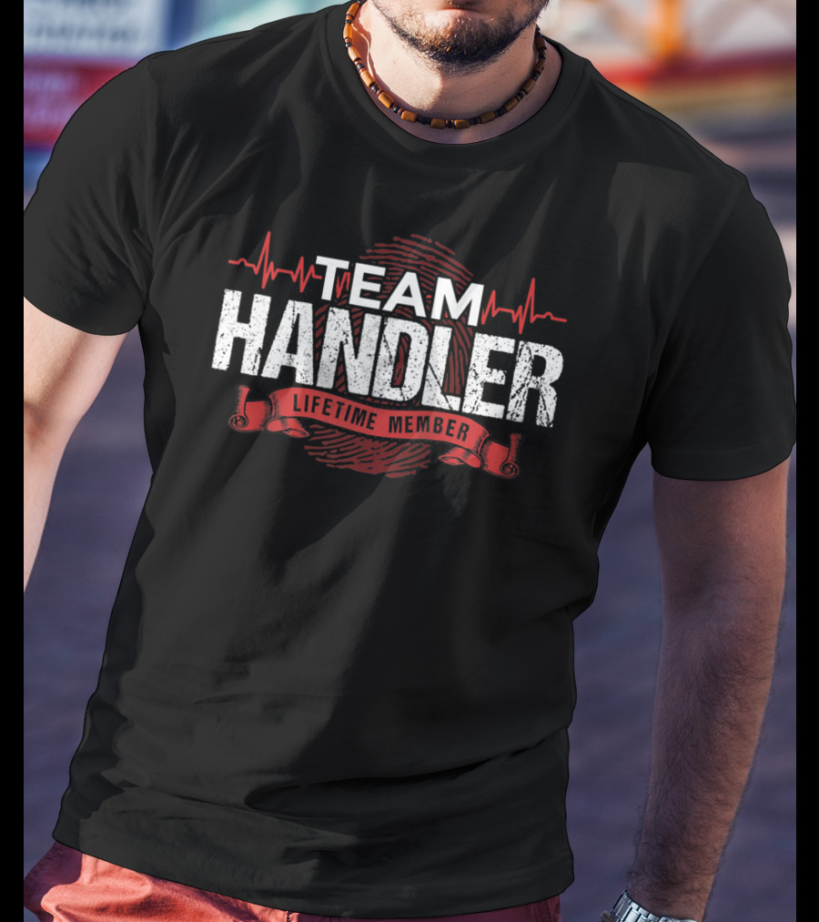 Team Handler Lifetime Member Dna Heartbeat T-Shirt