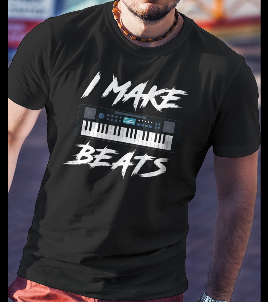 I Make Beats Keyboard DJ Audio Music Producer T-Shirt