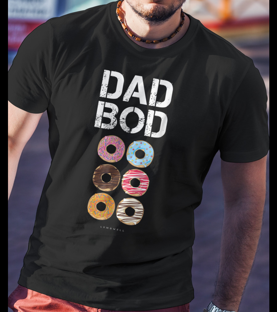 Dad Bod Donut Six Pack Daddy Gym Lumowell T-Shirt