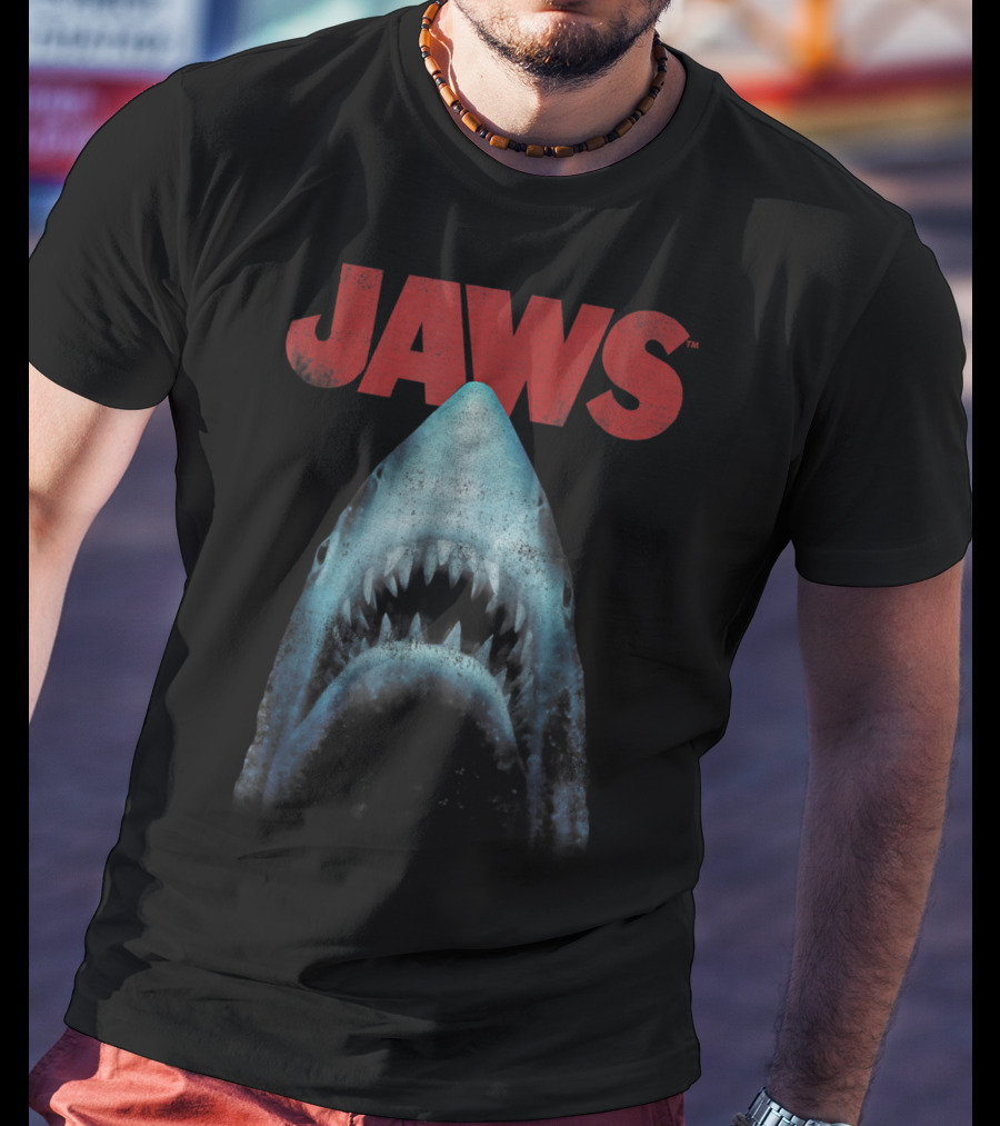 Jaws Classic Movie Shark Closeup T-Shirt