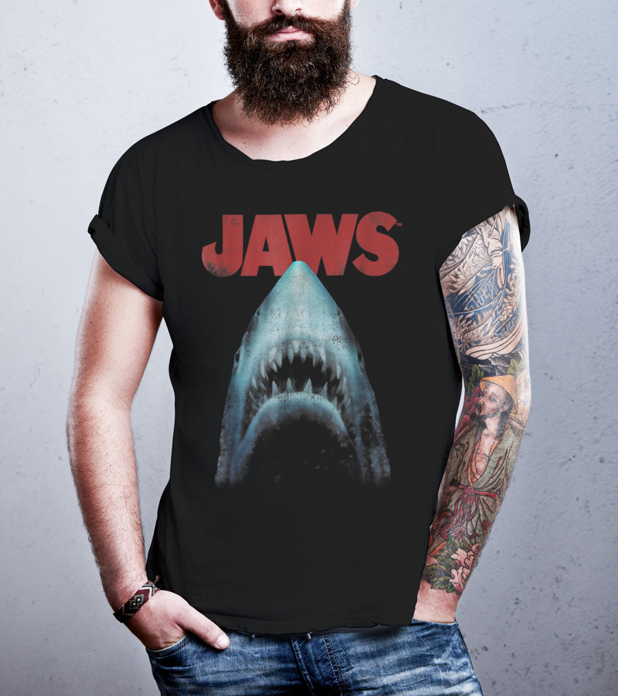 Jaws Classic Movie Shark Closeup T-Shirt