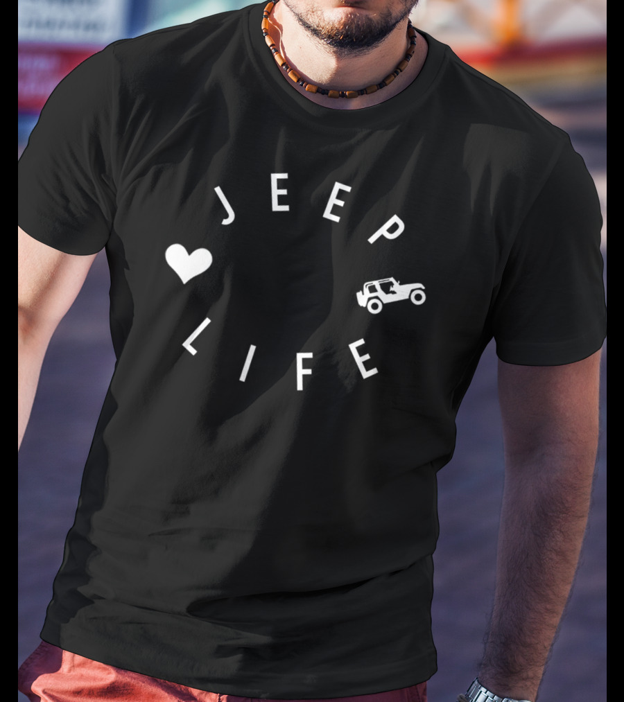 Jeep Life Heart Women's Jeep Wrangler Adventure T-Shirt