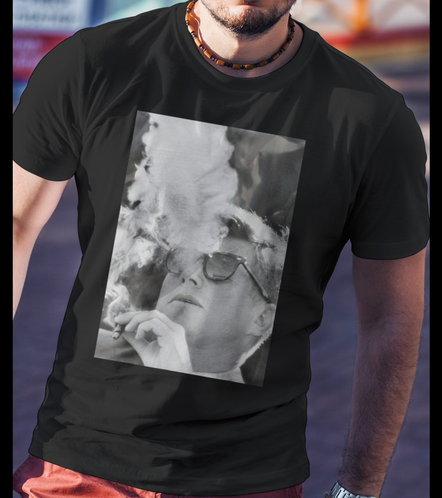 JFK Smoking With Shades John Kennedy Iconic Cigar Image T-Shirt