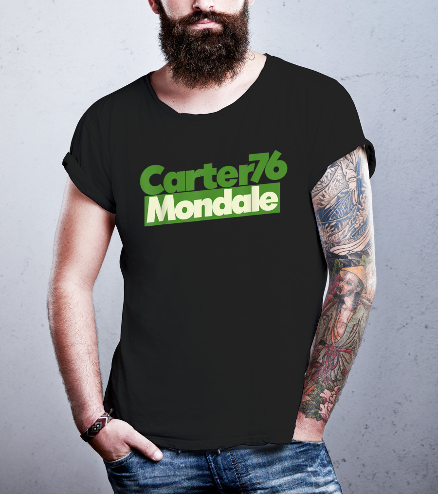 Carter Mondale 76 Vintage Political Campaign T-Shirt