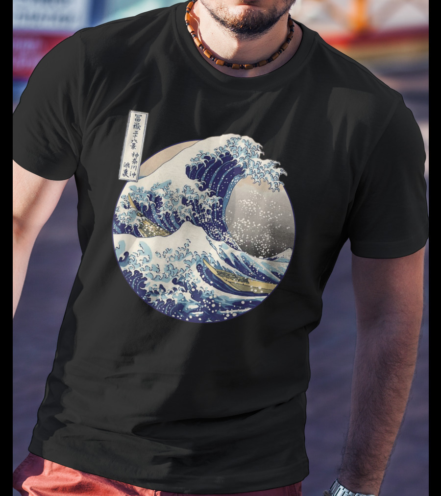 Kanagawa Japanese The Great Wave Off Kanagawa Classic Ukiyo-e T-Shirt