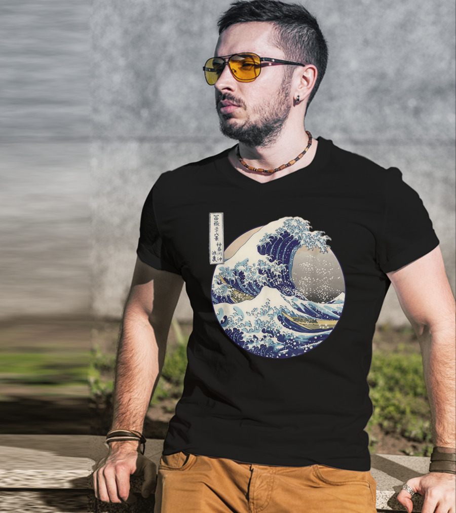 Kanagawa Japanese The Great Wave Off Kanagawa Classic Ukiyo-e T-Shirt