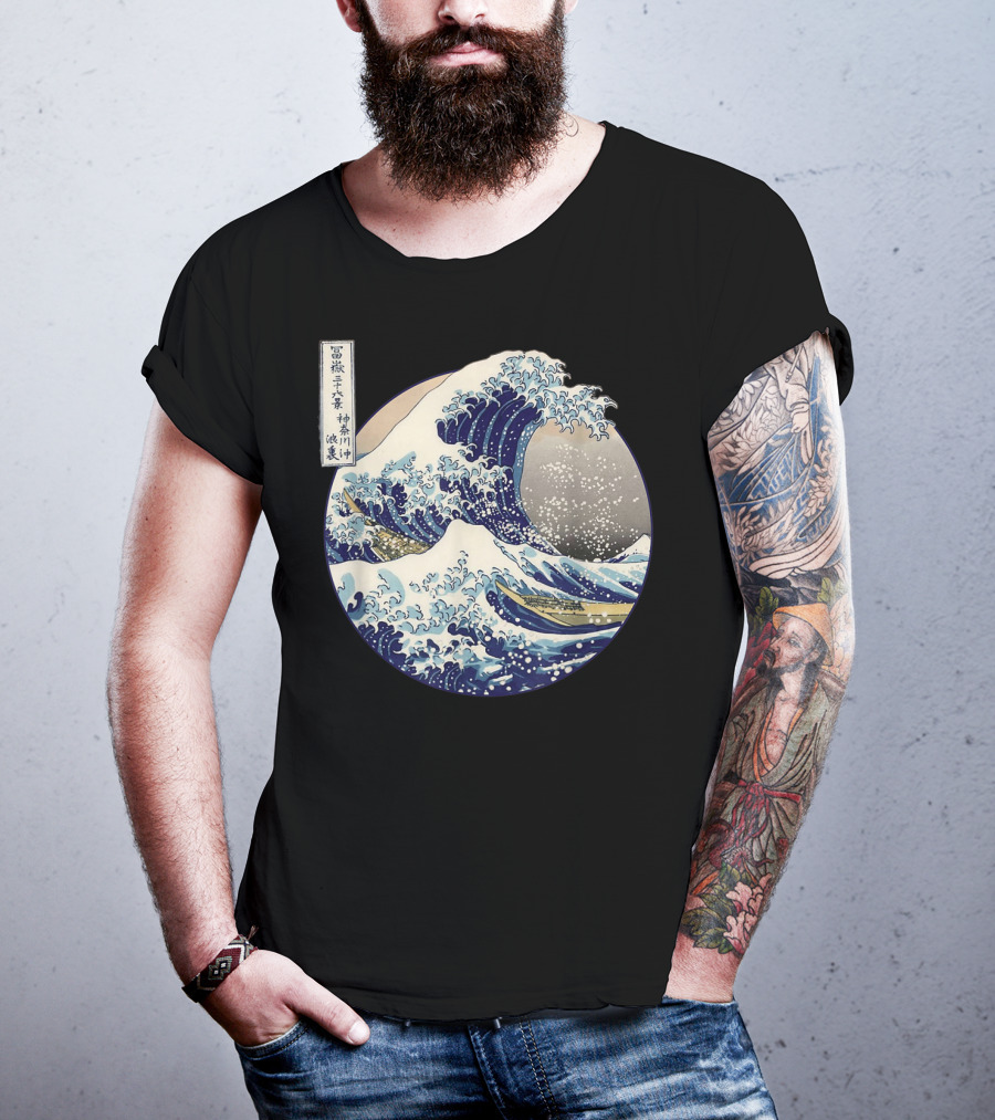 Kanagawa Japanese The Great Wave Off Kanagawa Classic Ukiyo-e T-Shirt