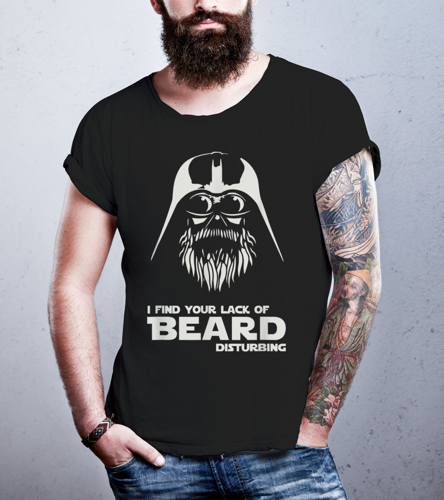 Mens I Find Your Lack Of Beard Disturbing Darth Vader T-Shirt