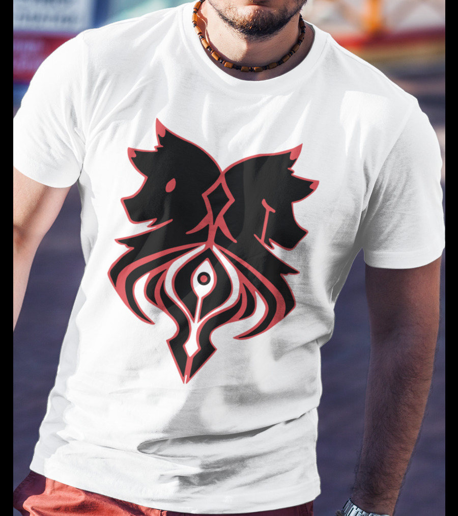 Aaron Lycan Twin Wolf Emblem T-Shirt
