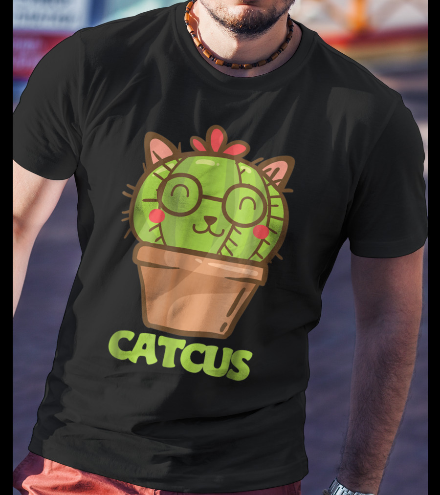 Catcus Cat Cactus Cat Humor Funny Cat Love T-Shirt