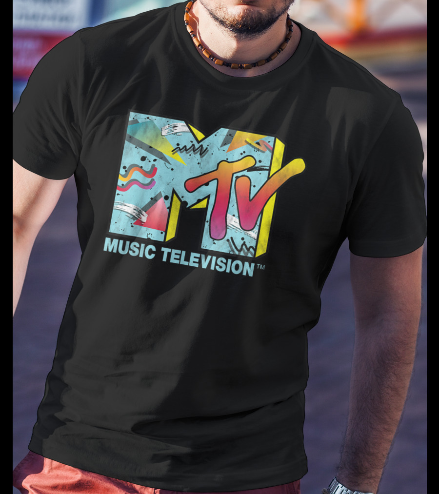 MTV Music Television Vibrant Retro 80s T-Shirt