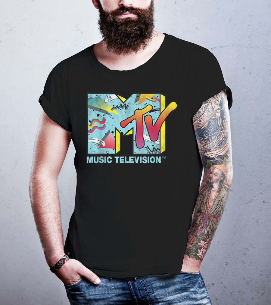 MTV Music Television Vibrant Retro 80s T-Shirt