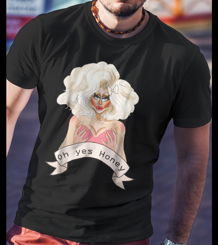 Oh Yes Honey Drag Queen Doll Face T-Shirt