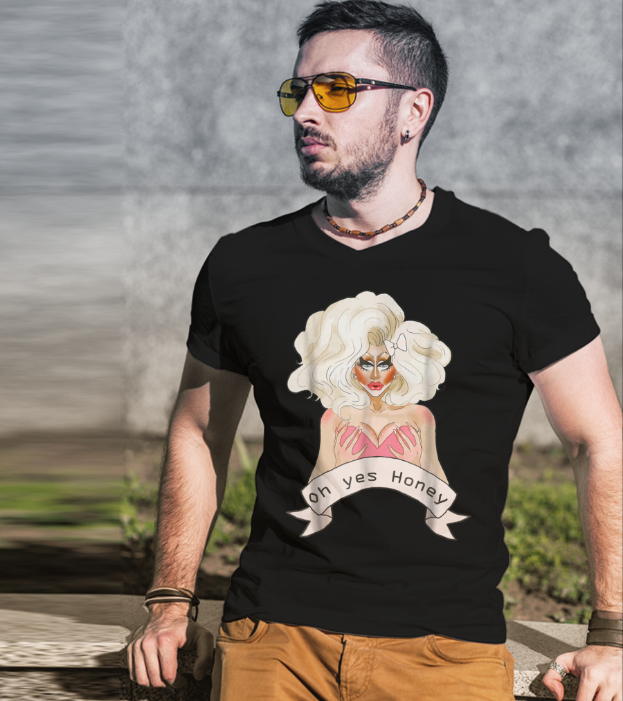 Oh Yes Honey Drag Queen Doll Face T-Shirt