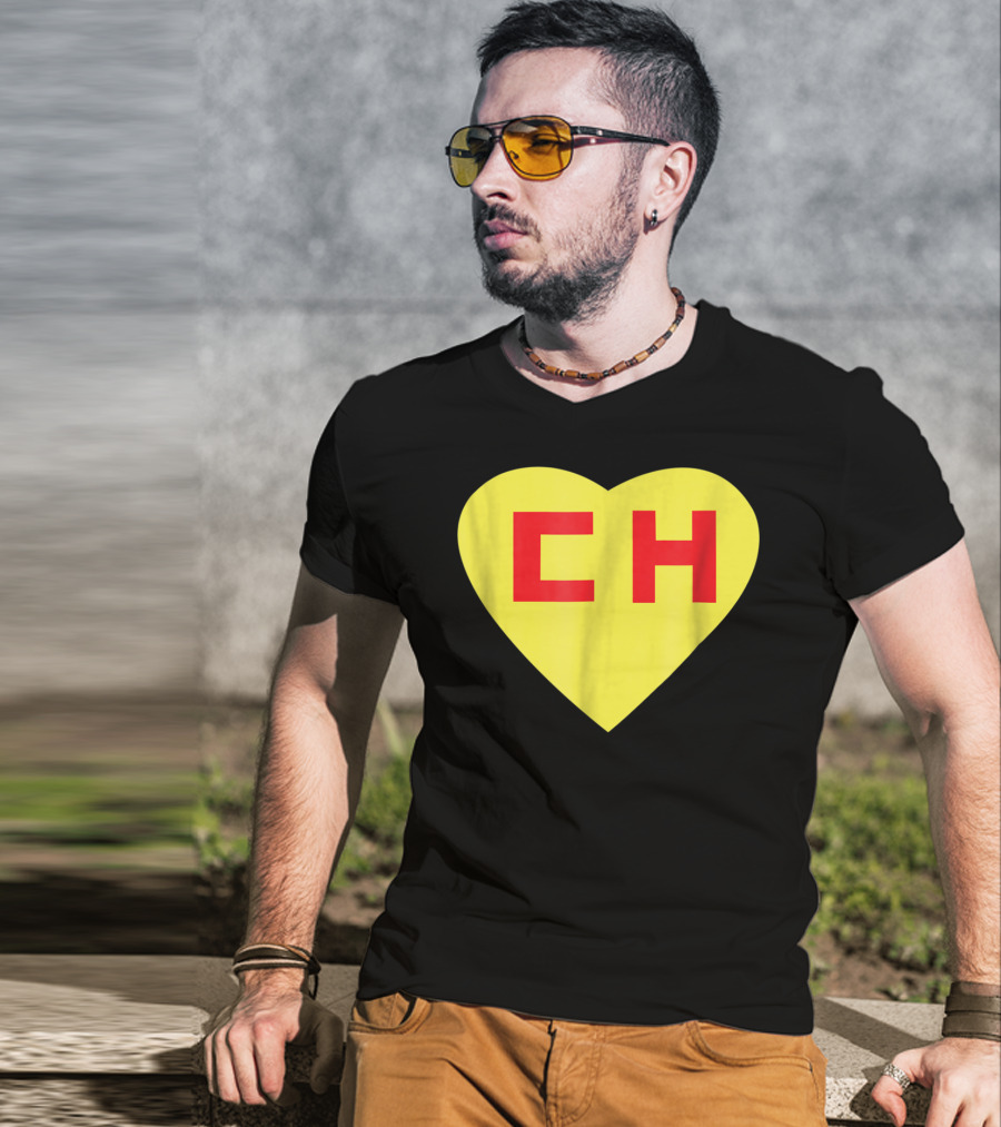 CH Heart El Chapulin Mexican Super Hero Colorado T-Shirt