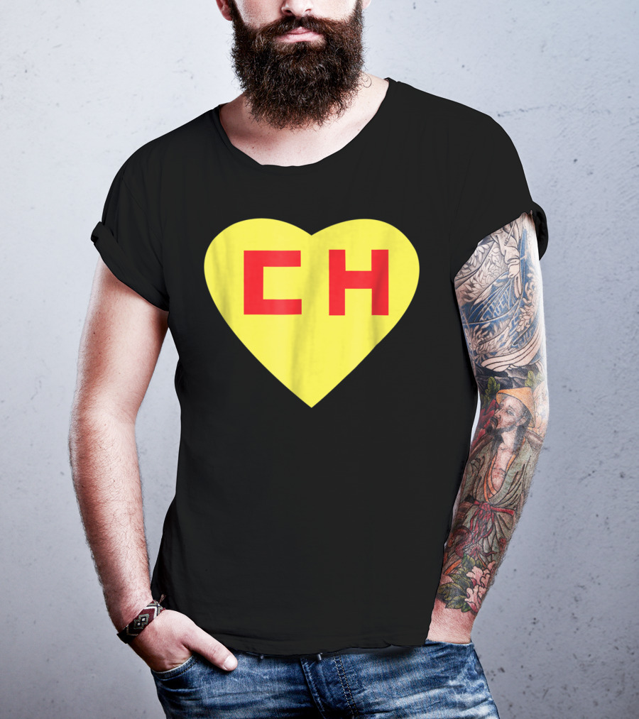 CH Heart El Chapulin Mexican Super Hero Colorado T-Shirt