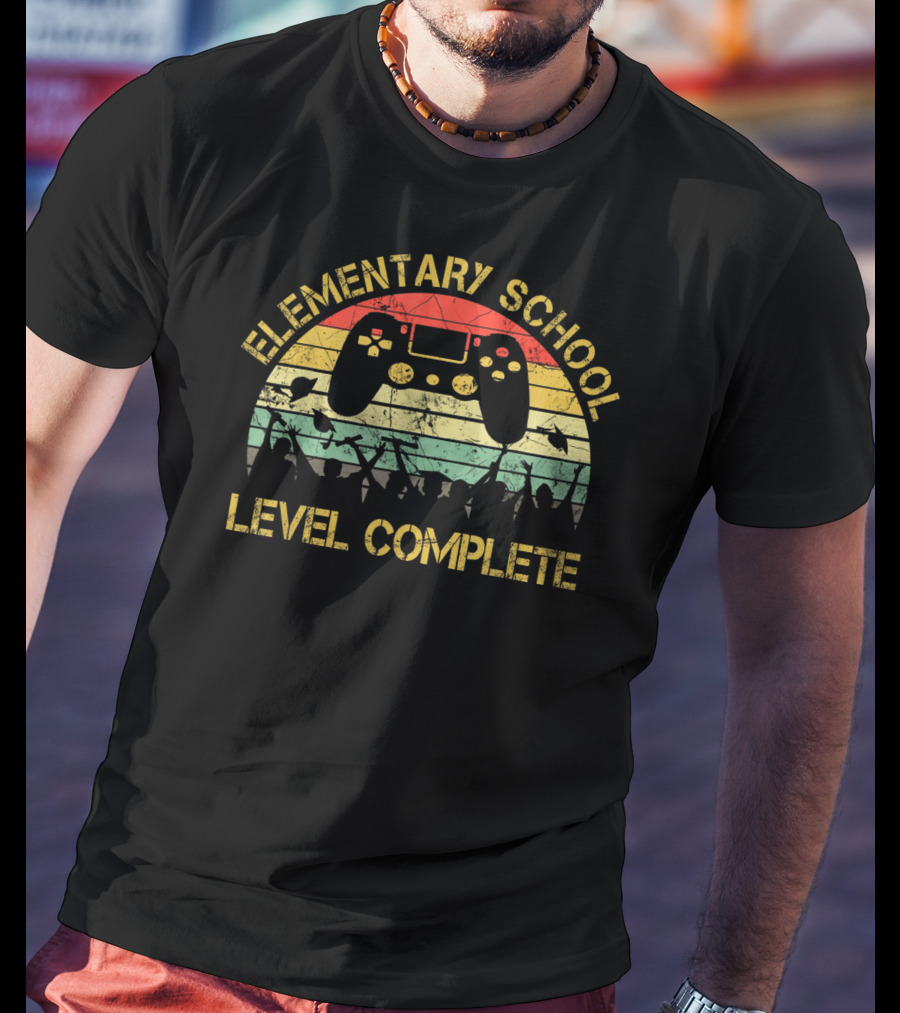 Elementary School Level Complete Gamer Graduation T-Shirt